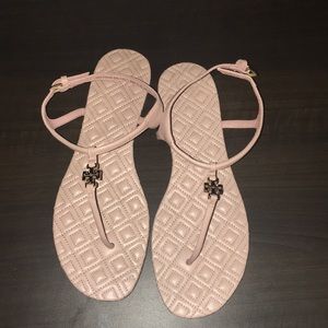 Tory Burch pink Marion sandals size 7!